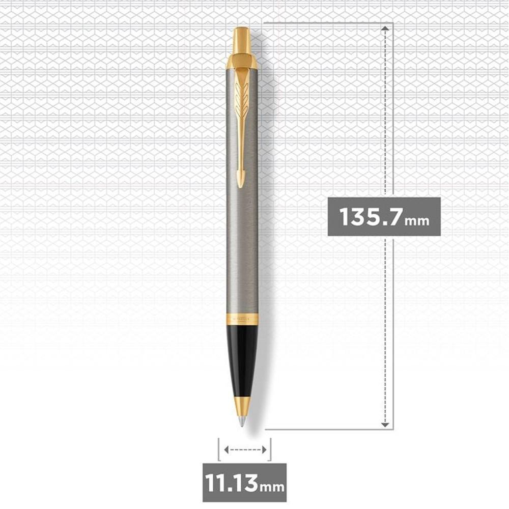 Ручка шариковая Parker IM Brushed Metal GT BP с Вашим логотипом Ручка шариковая Parker IM Brushed Metal GT BP с Вашим логотипом Фото 3